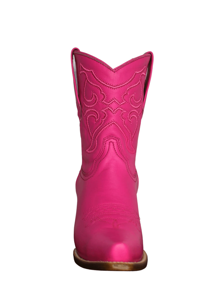 Corral Womens Fuchsia 8.5"  Embroidery Ankle Boots