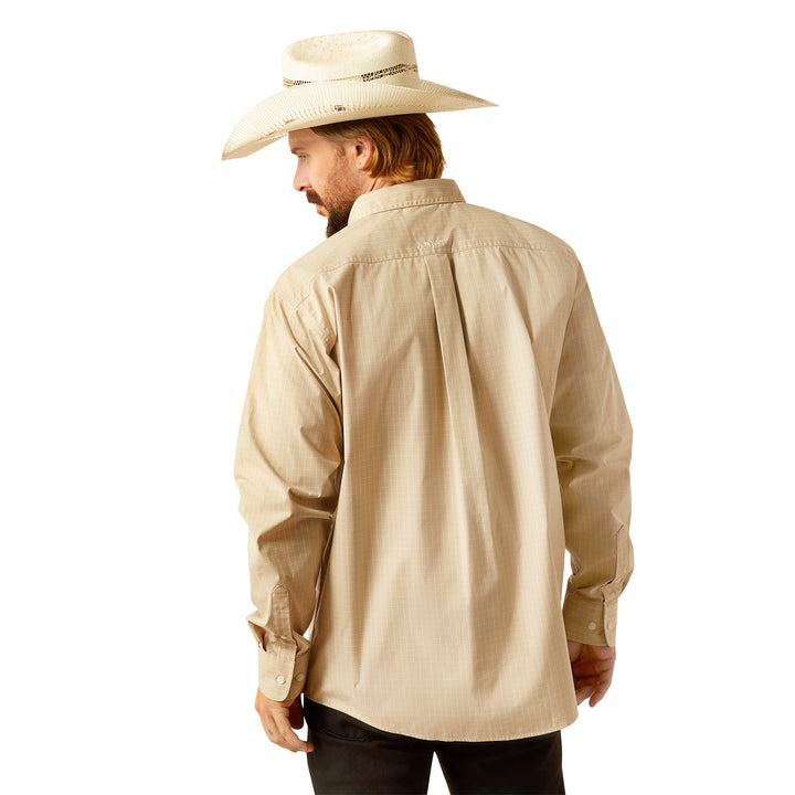 Ariat Mens Khaki Pro Series Cayson Classic Fit Shirt