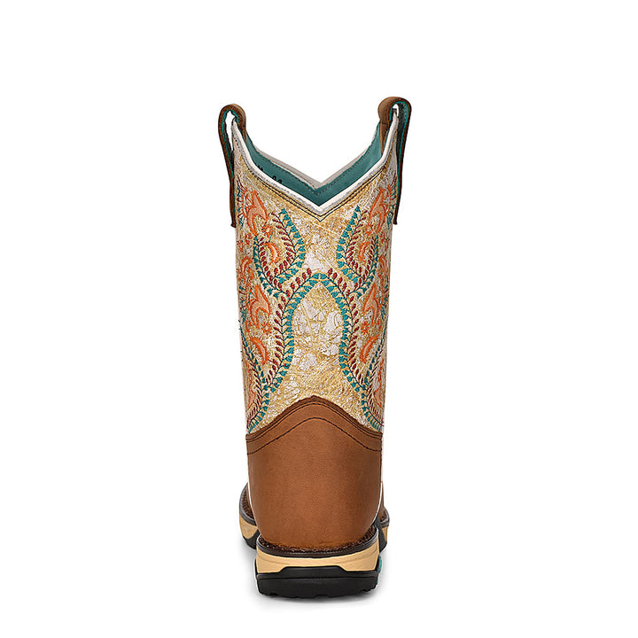 Corral Womens White Embroidery Hydro Boots