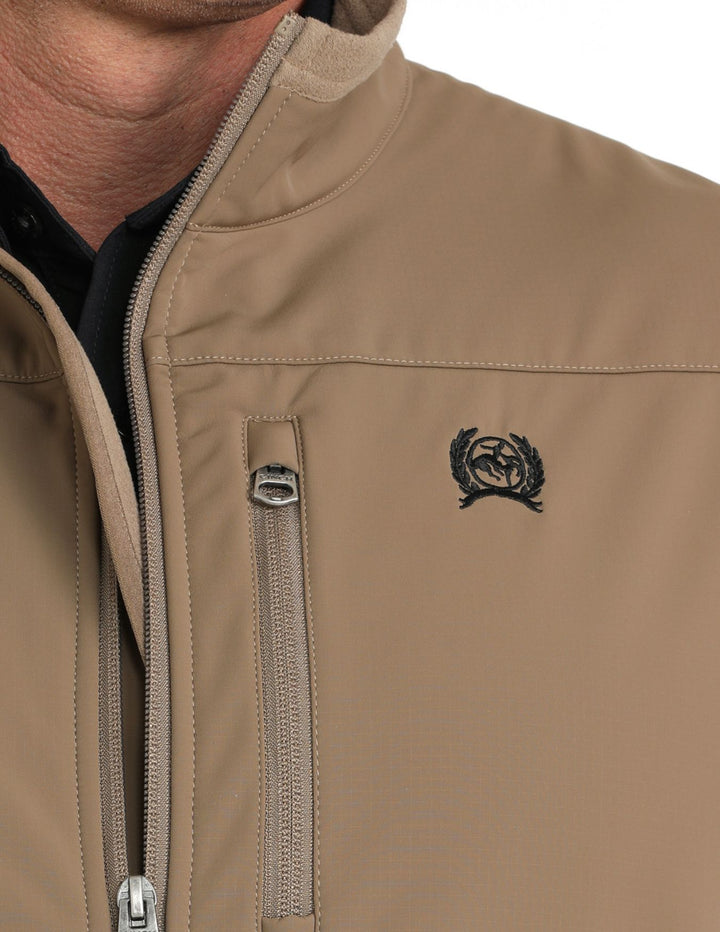 Cinch Mens Khaki Windproof Vest