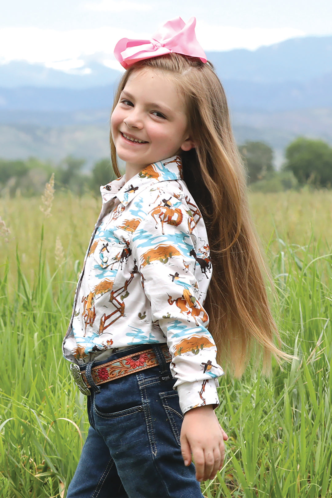 Cinch Girls Rodeo Long Sleeve Shirt