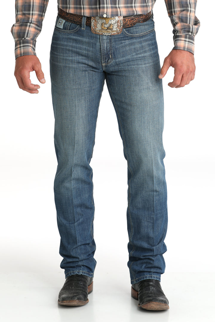 Cinch Mens Silver Label Medium Stone Straight Leg Jeans