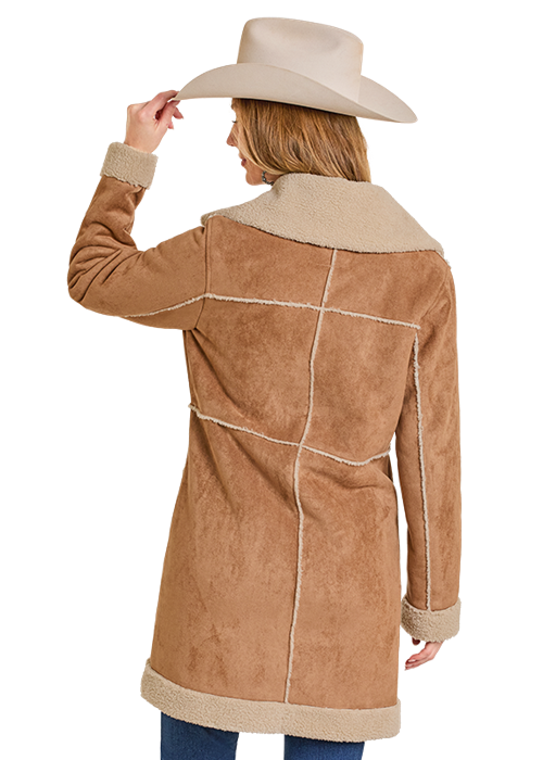 Panhandle Womens Microsuede Coat