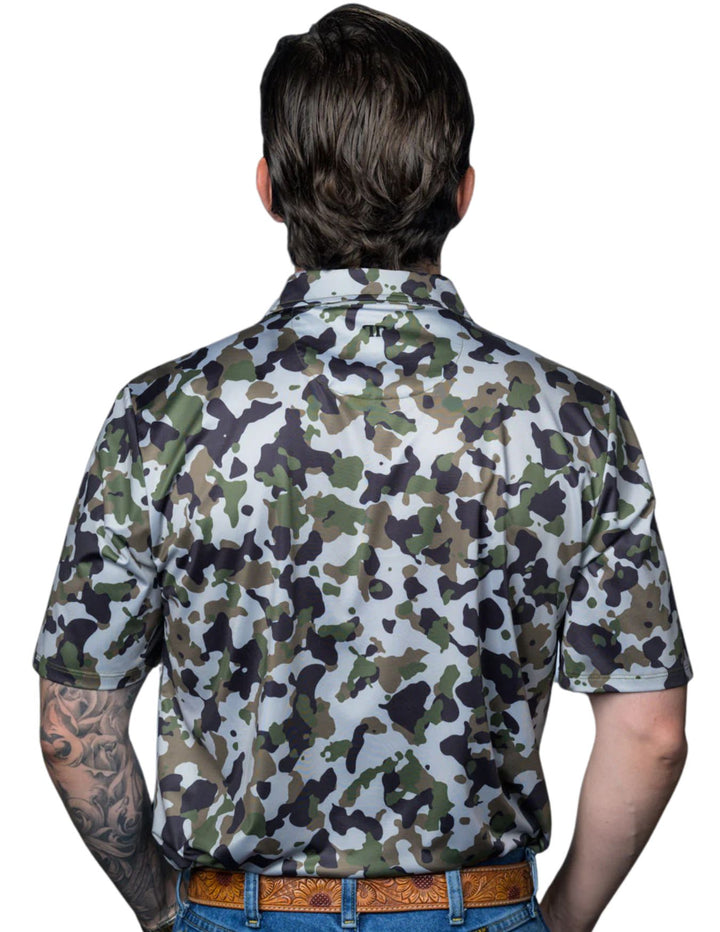 Ferrell Mens Camo Polo