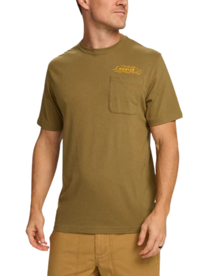 Howler Bros Mens Squatch Rider Pocket T-Shirt