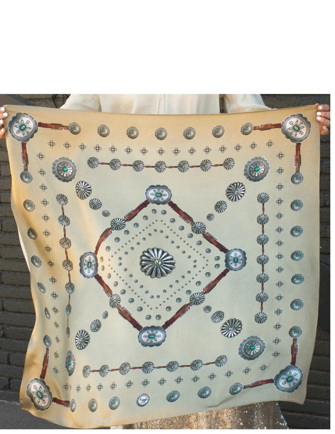 Fringe Scarves Womens Flagstaff Antique Tan Wild Rag