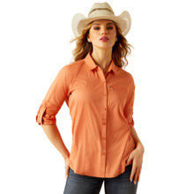 Ariat Womens Orange VentTEK Long Sleeve Shirt