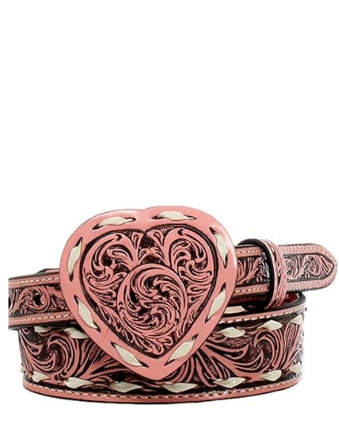 M&f Western Girls Pink Heart Belt