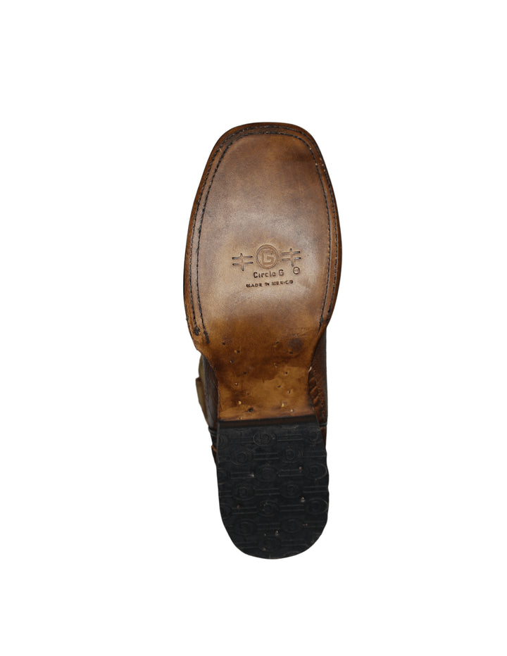 Corral Mens Brass Ostrich Leg Boots