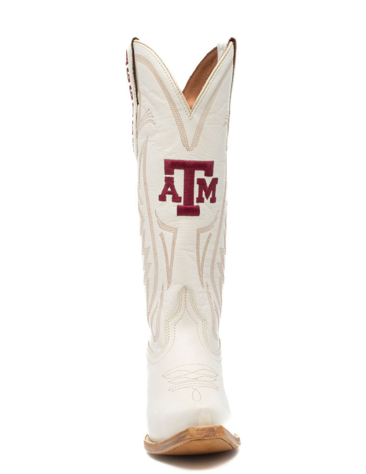 Gameday Womens Texas A&M Ivory Western Boots