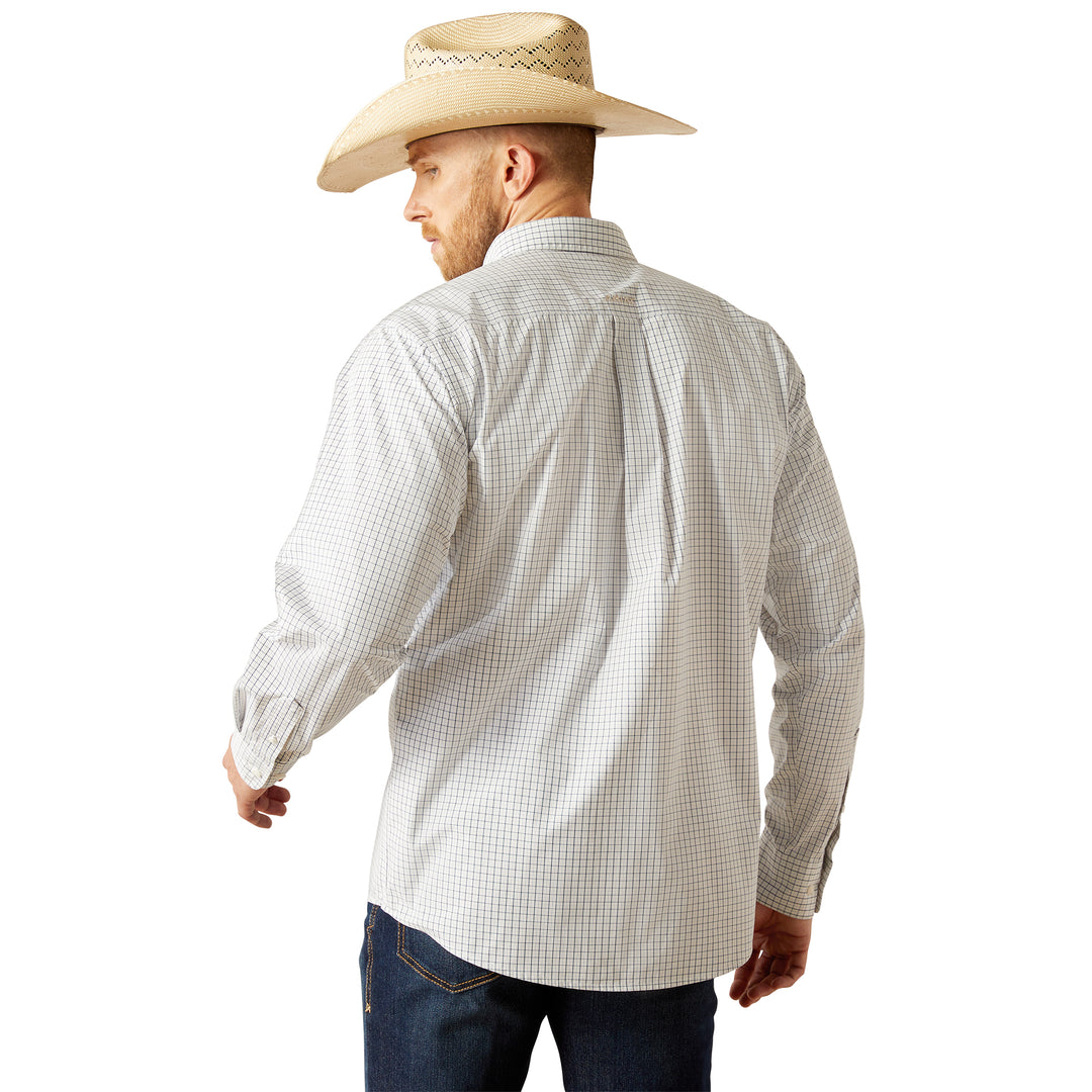 Ariat Mens White Pro Series Stone Classic Fit Shirt