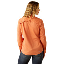 Ariat Womens Orange VentTEK Long Sleeve Shirt
