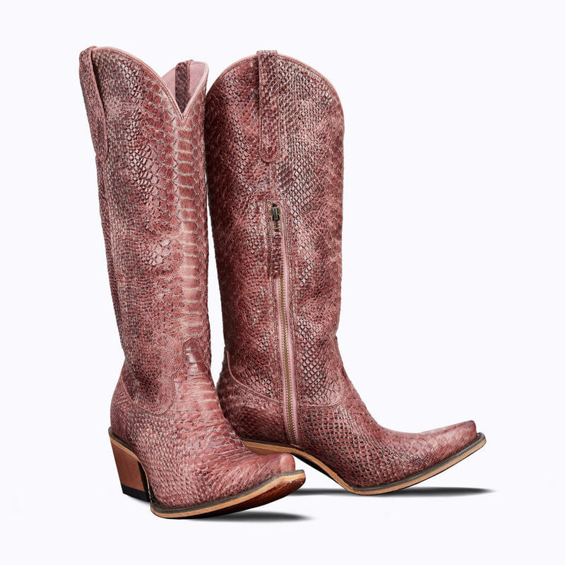 Lane Womens Desert Highway Poisonous Pink Boots