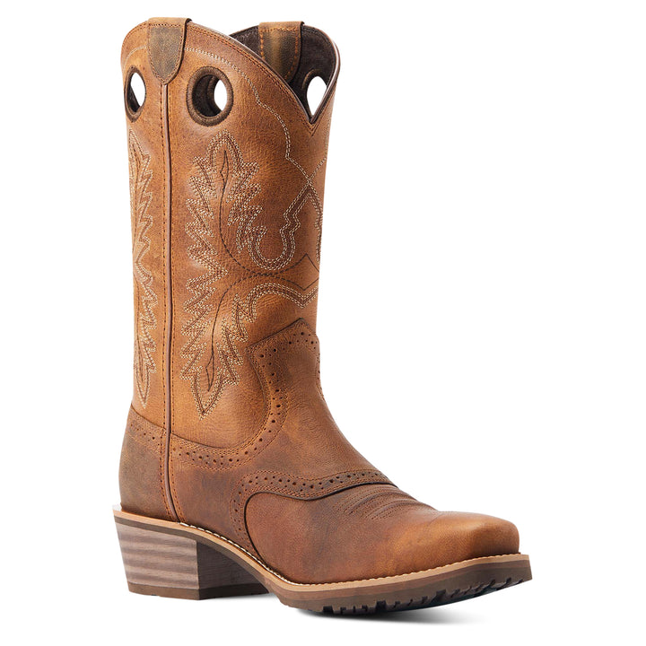 Ariat Mens Hybrid Roughstock Square Toe Cowboy Boots