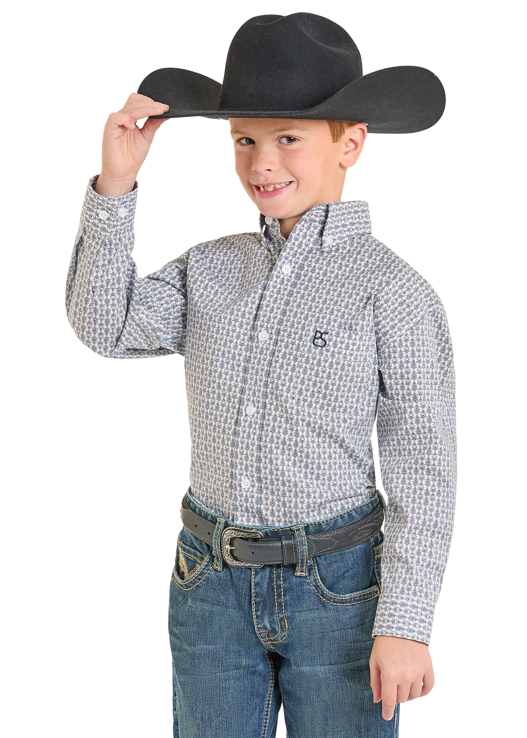 Panhandle Boys Blue Long Sleeve Shirt