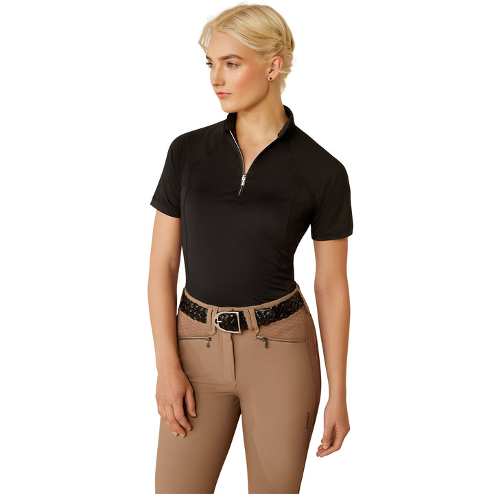 Ariat Womens Black Soquel 1/4 Zip Baselayer