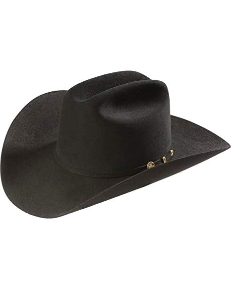 Men s Stetson Black El Presidente 100X Black Felt Hat Texas Boot Company