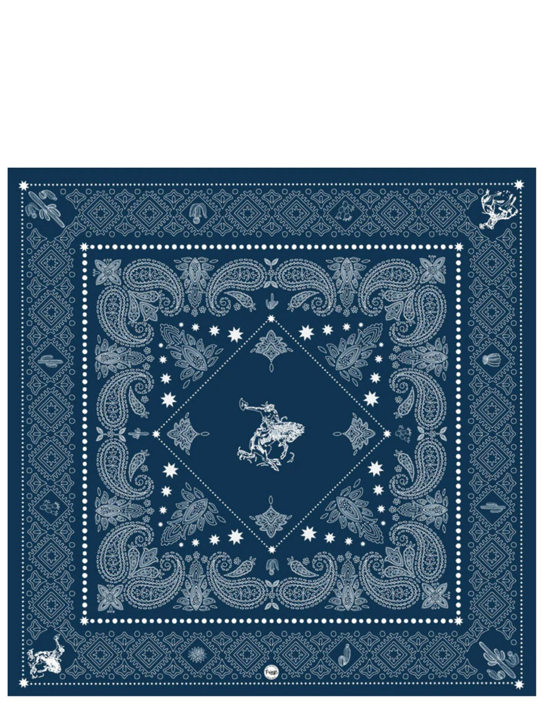 Fringe Scarves Womens Navy Banditos Wild Rag