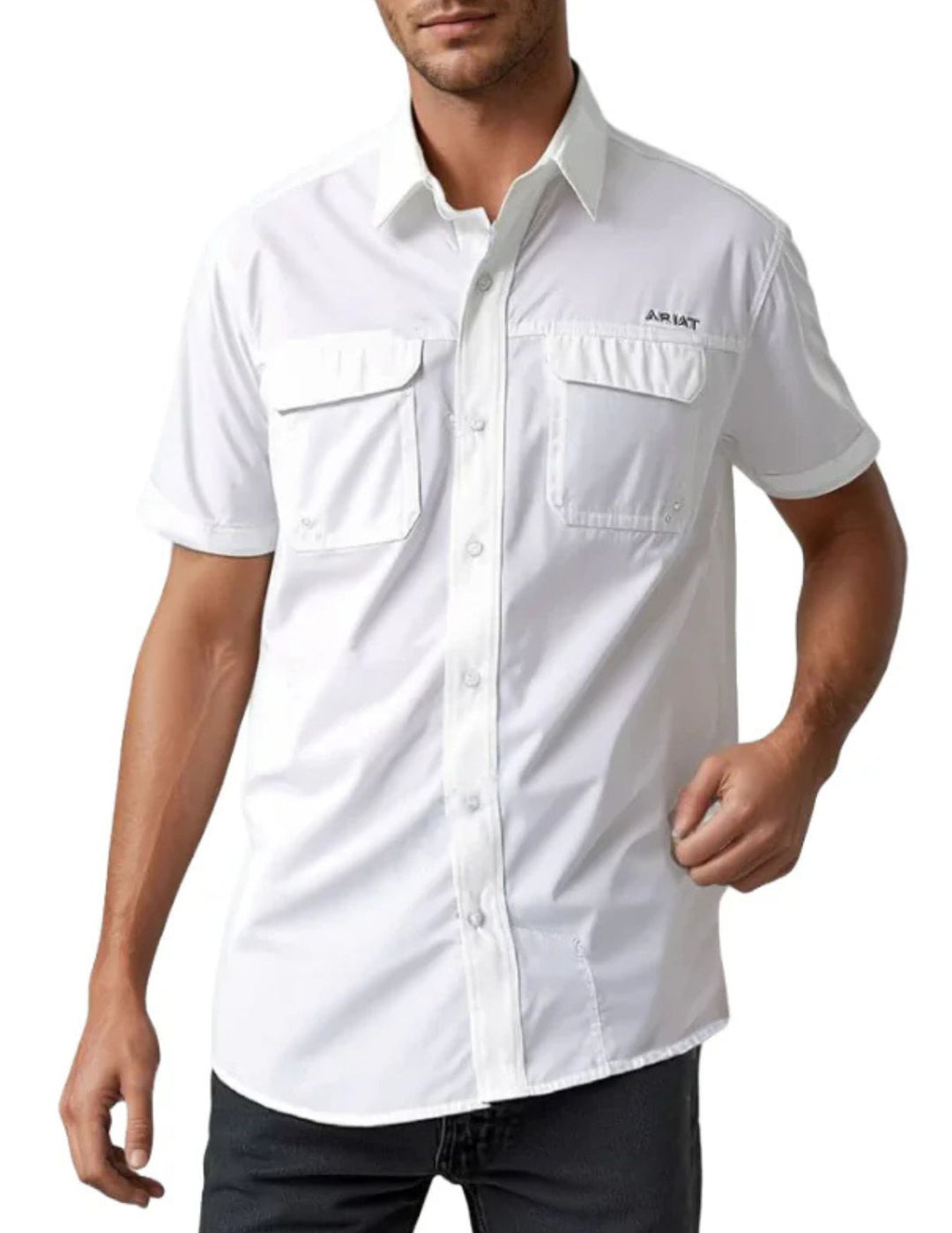 Ariat Mens White Outbound VentTEK Shirt
