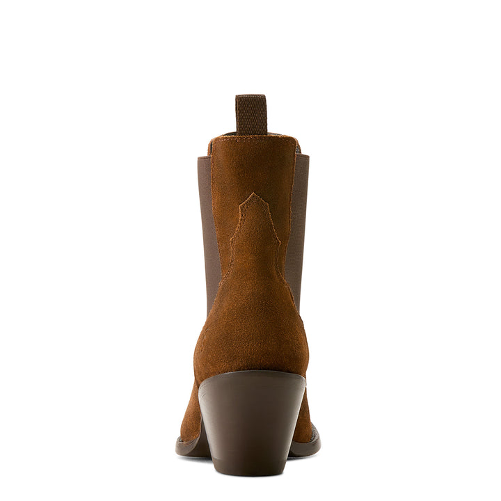 Ariat Womens Shiloh Dark Ginger Suede Booties