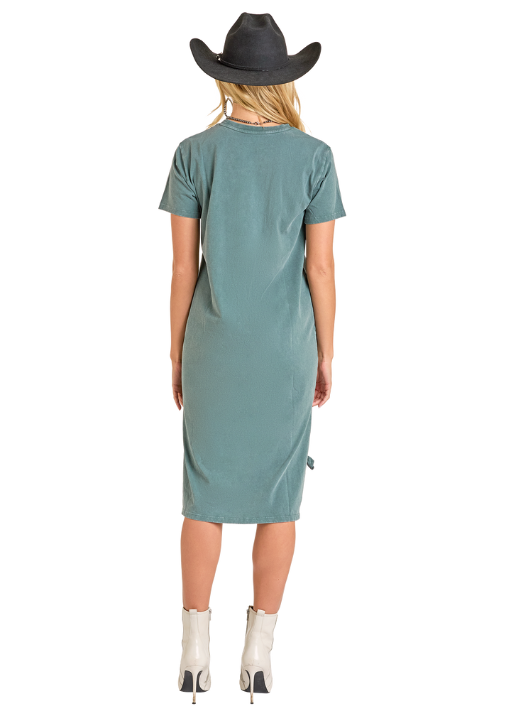 Panhandle Womens Hunter Green Graphic T-Shirt Dress