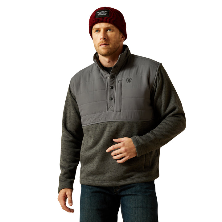 Ariat Mens Grey Caldwell Reinforced Snap Sweater