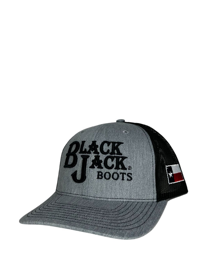 Black Jack Mens Grey Logo Cap