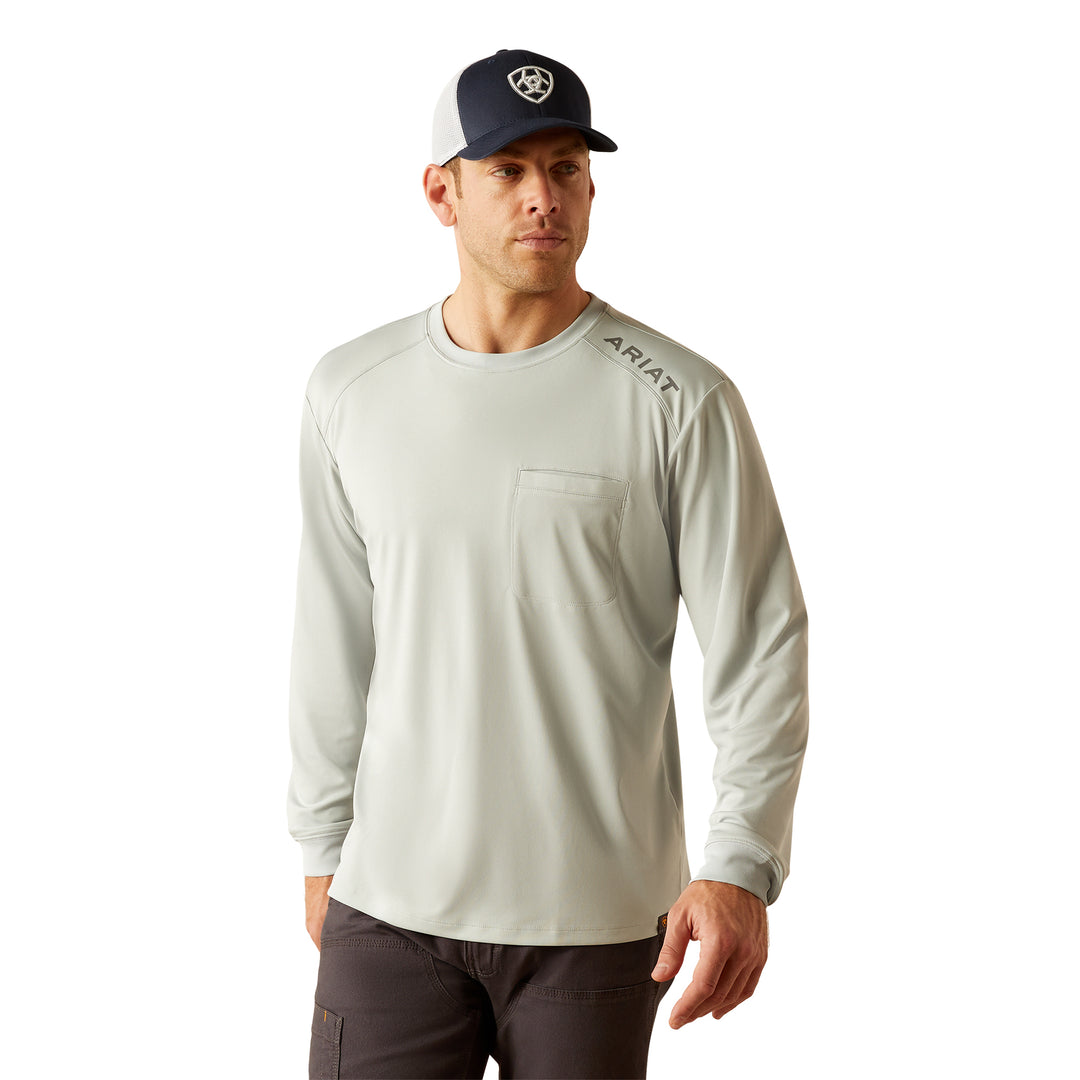 Ariat Mens Grey Rebar Sunblocker T-Shirt