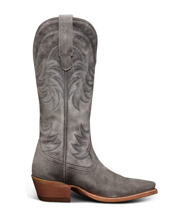 Tecovas Womens The Annie Charcoal Suede Boots