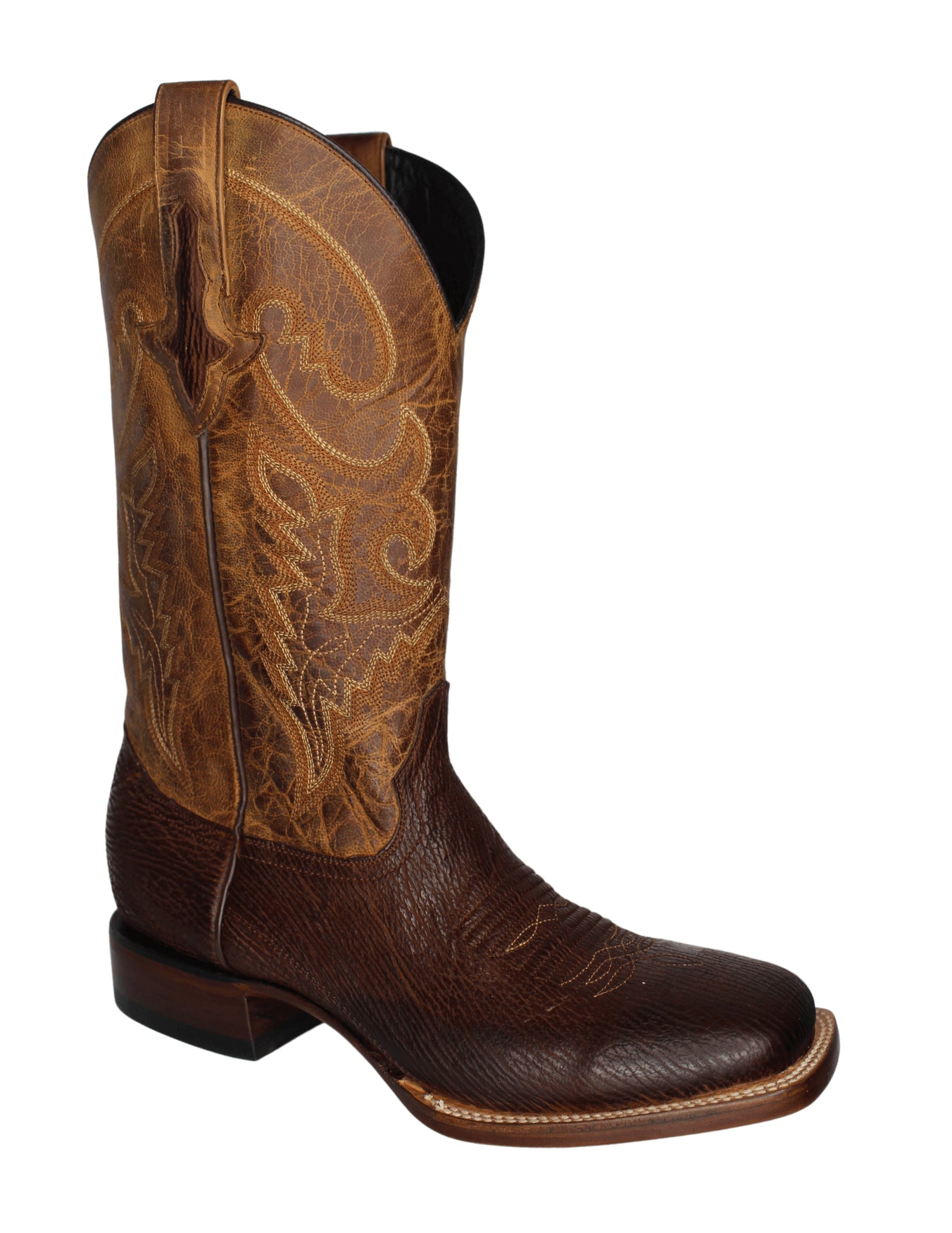 Lucchese Mens Ryan Cognac Sanded Shark Boots – Texas Boot 