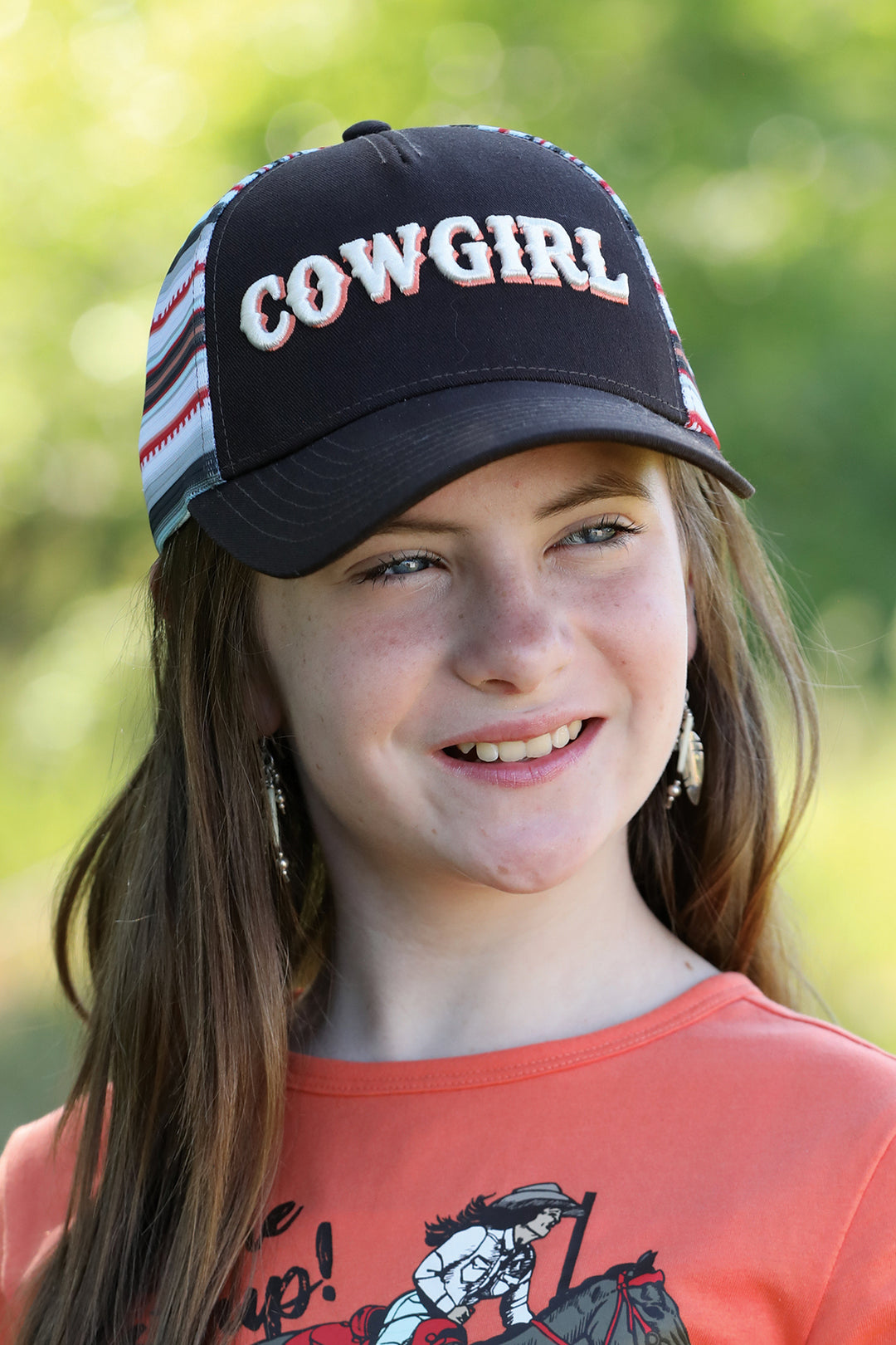 Cinch Girls Brown Cowgirl Cap
