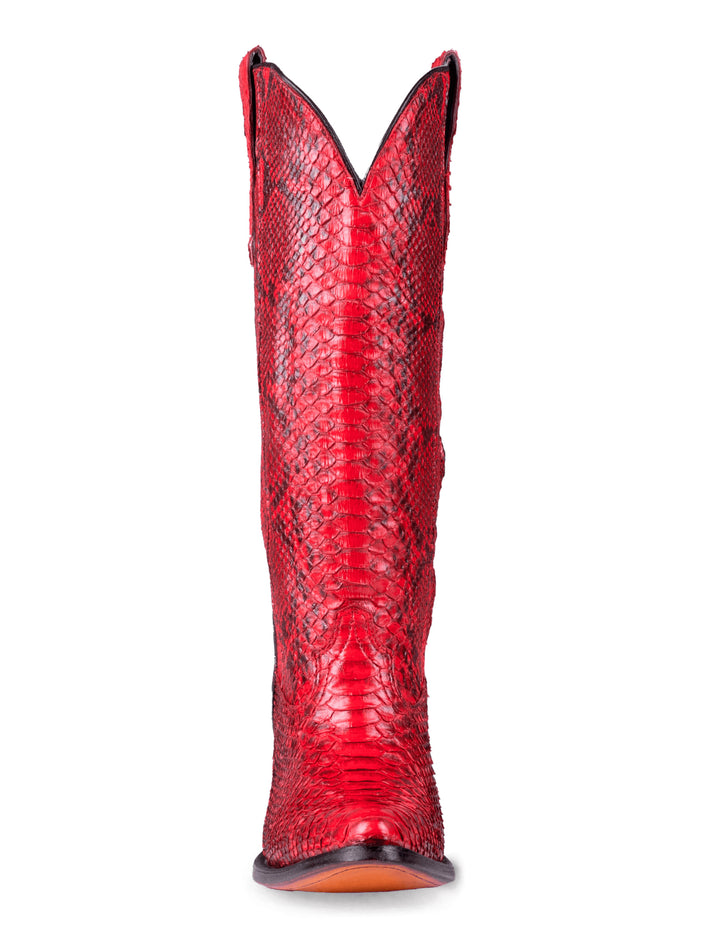 Corral Womens Red Python Tall Boots
