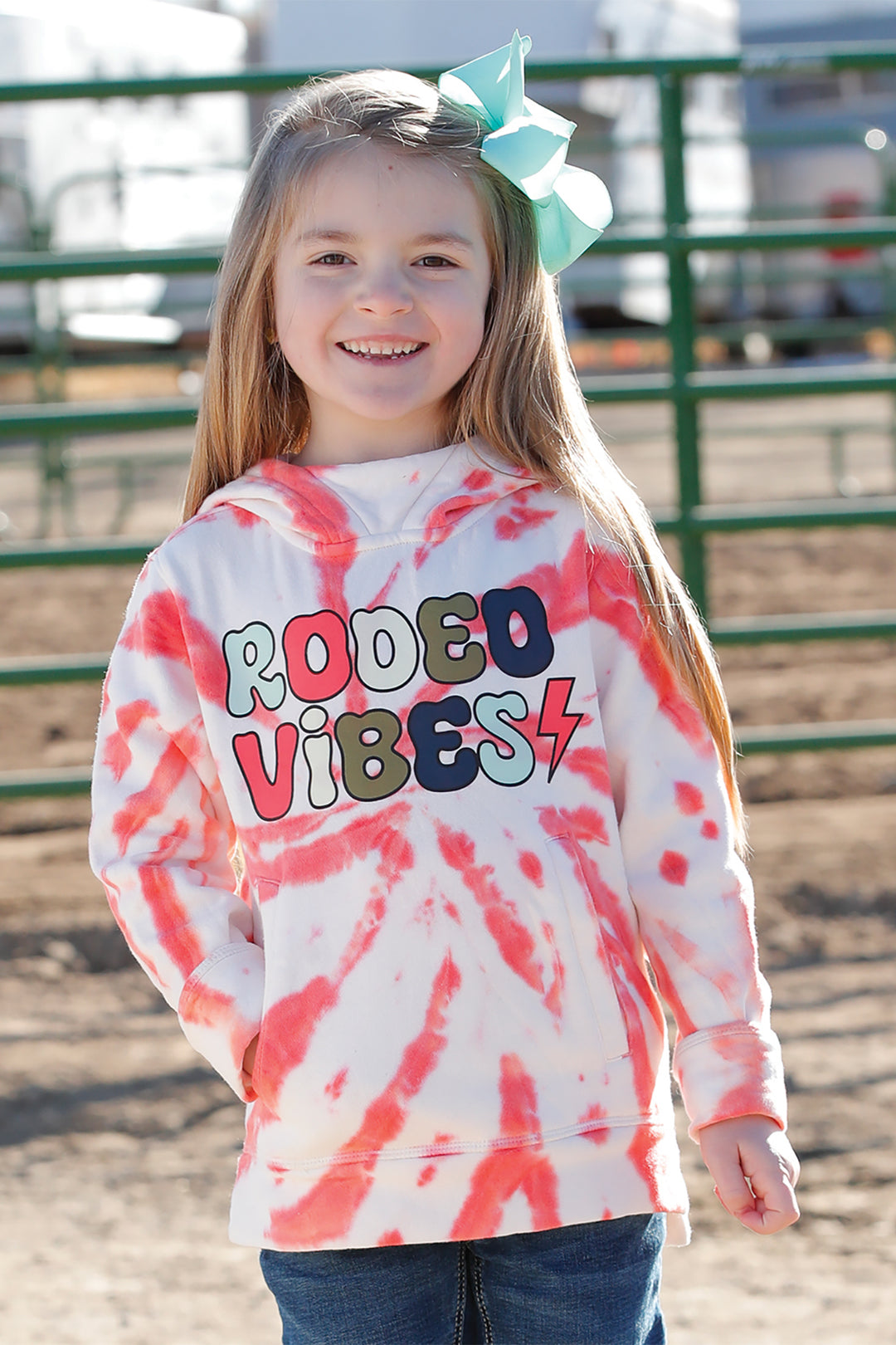 Cinch Girls Pink Rodeo Vibes Hoodie