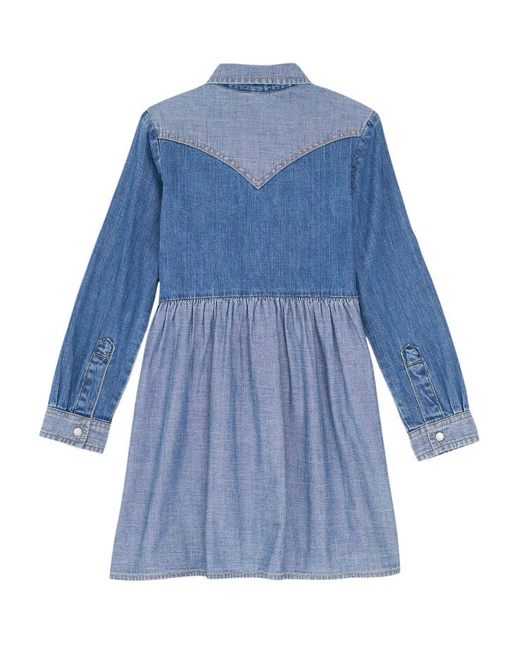 Wrangler Girls Long Sleeve Denim Dress
