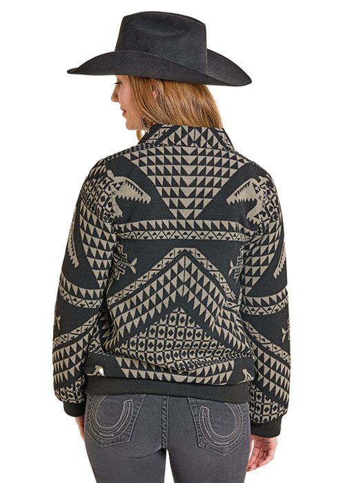 Panhandle Womens Aztec Bomber Jacket