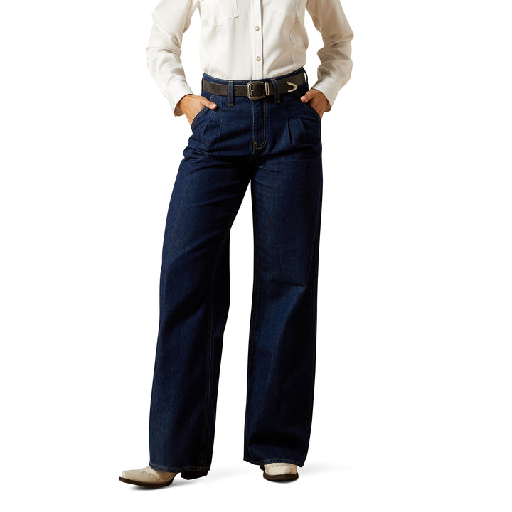 Ariat Womens Ultra High Rise Pleated Trouser Jeans