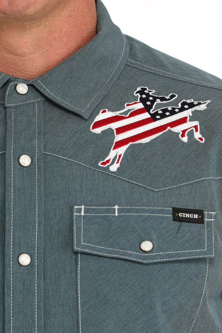 Cinch Mens Arenaflex Bronc Camp Shirt