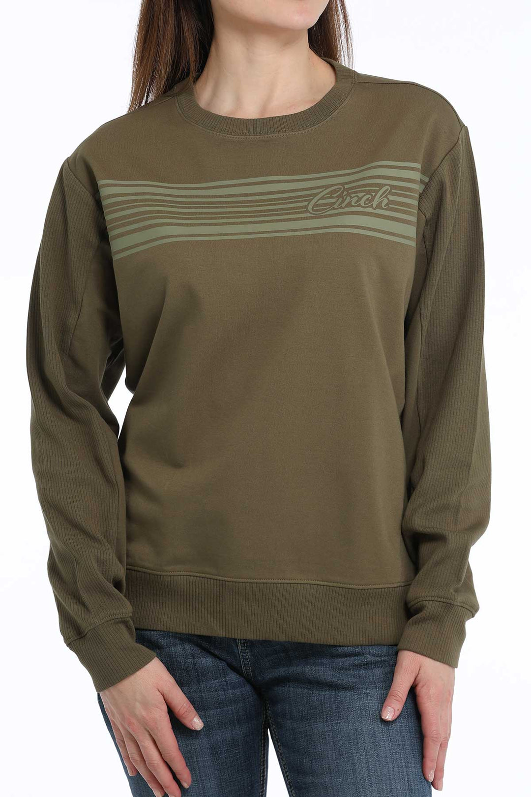 Cinch Womens Olive Pullover