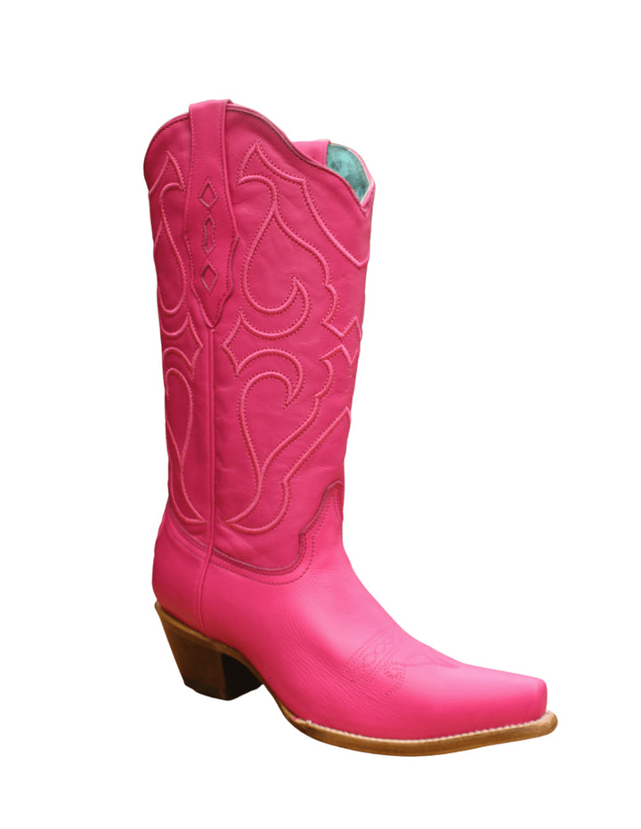 Corral Womens Fuchsia 13" Embroidery Boots