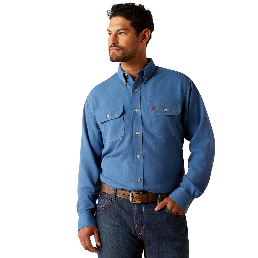 Ariat Mens Blue FR Air Inherent Work Shirt