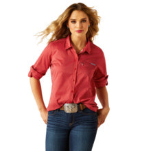 Ariat Womens Red Stripe VentTEK Shirt