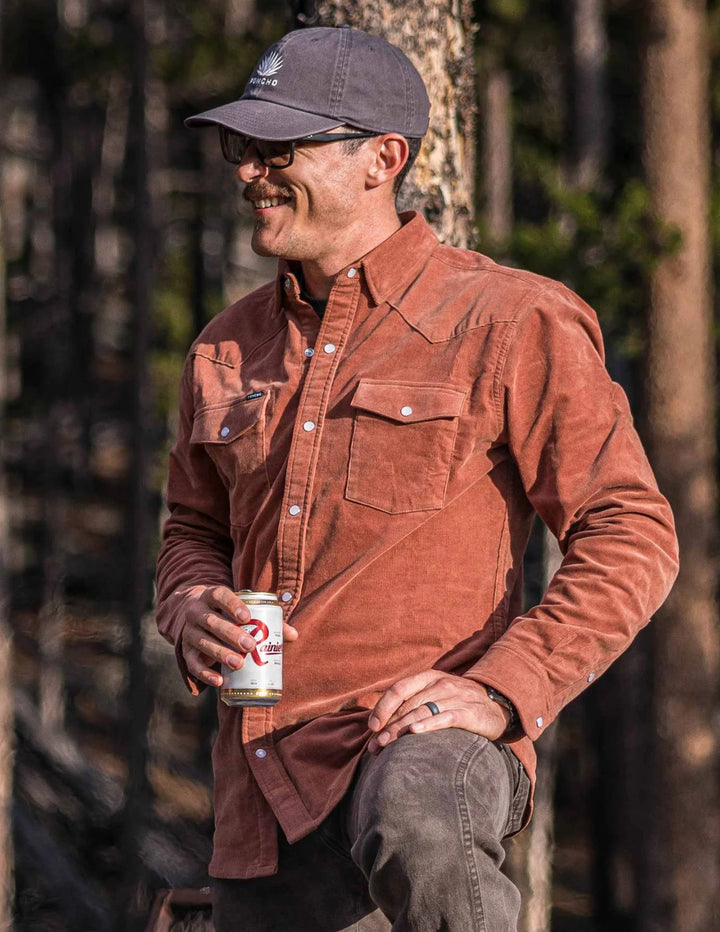 Poncho Mens The Red Bud Long Sleeve Shirt