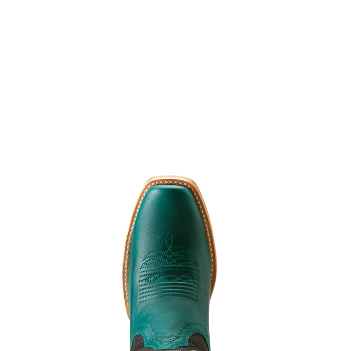 Ariat Womens Black and Turquoise Inlay Futurity Boots