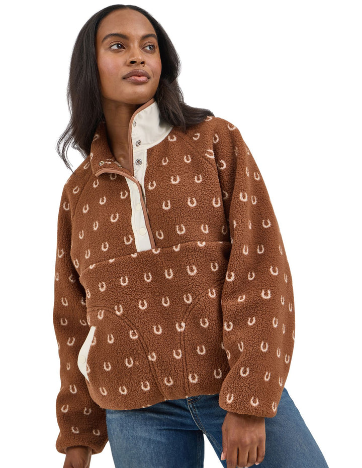 Wrangler Womens Horse Sherpa Pullover
