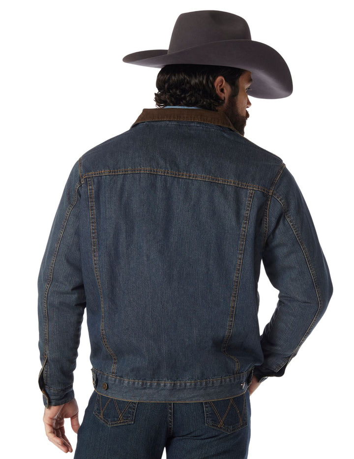 Wrangler Mens Blanket Lined Denim Jacket