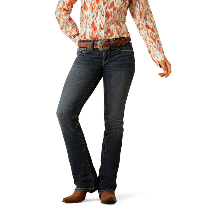 Ariat Womens Mid Rise Lilla Boot Cut Jeans