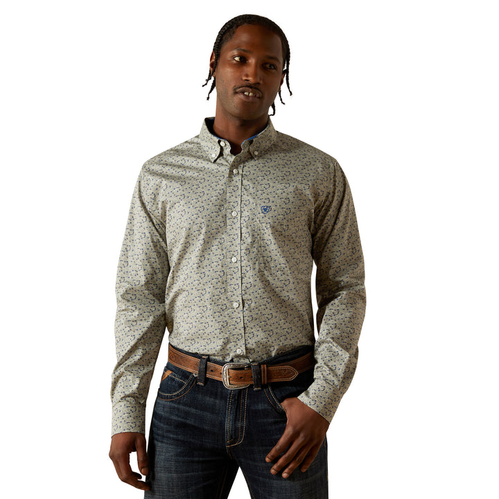 Ariat Mens Wrinkle Free Cade Fitted Shirt