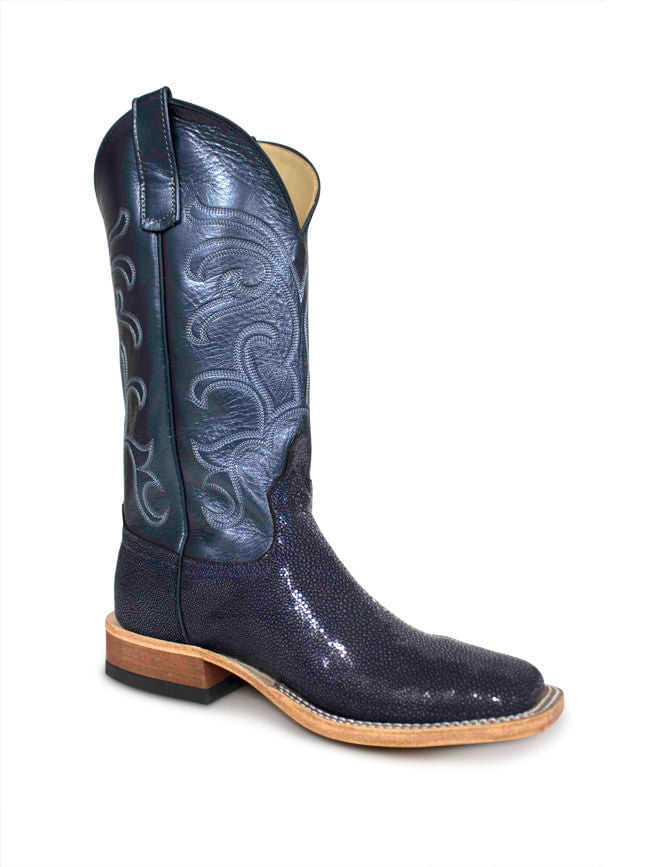 Anderson Bean Mens Blue Lustre Denim Stingray Texas Boot Company