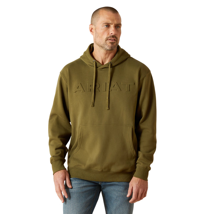 Ariat Mens Winter Moss Embossed Logo Hoodie