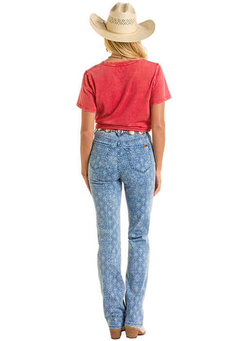 Panhandle Womens Red Western T-Shirt